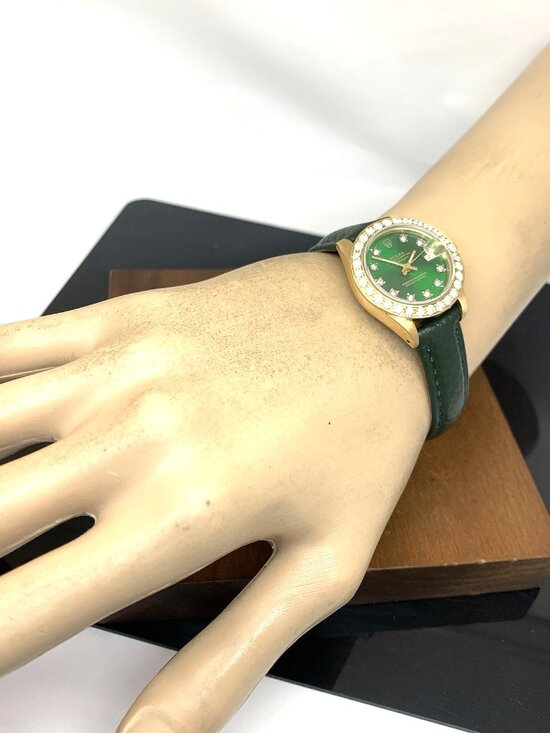 Rolex Datejust Women\'s Watch 6917 Swiss Automatic 18k Gold Case Diamond 26mm main image 4